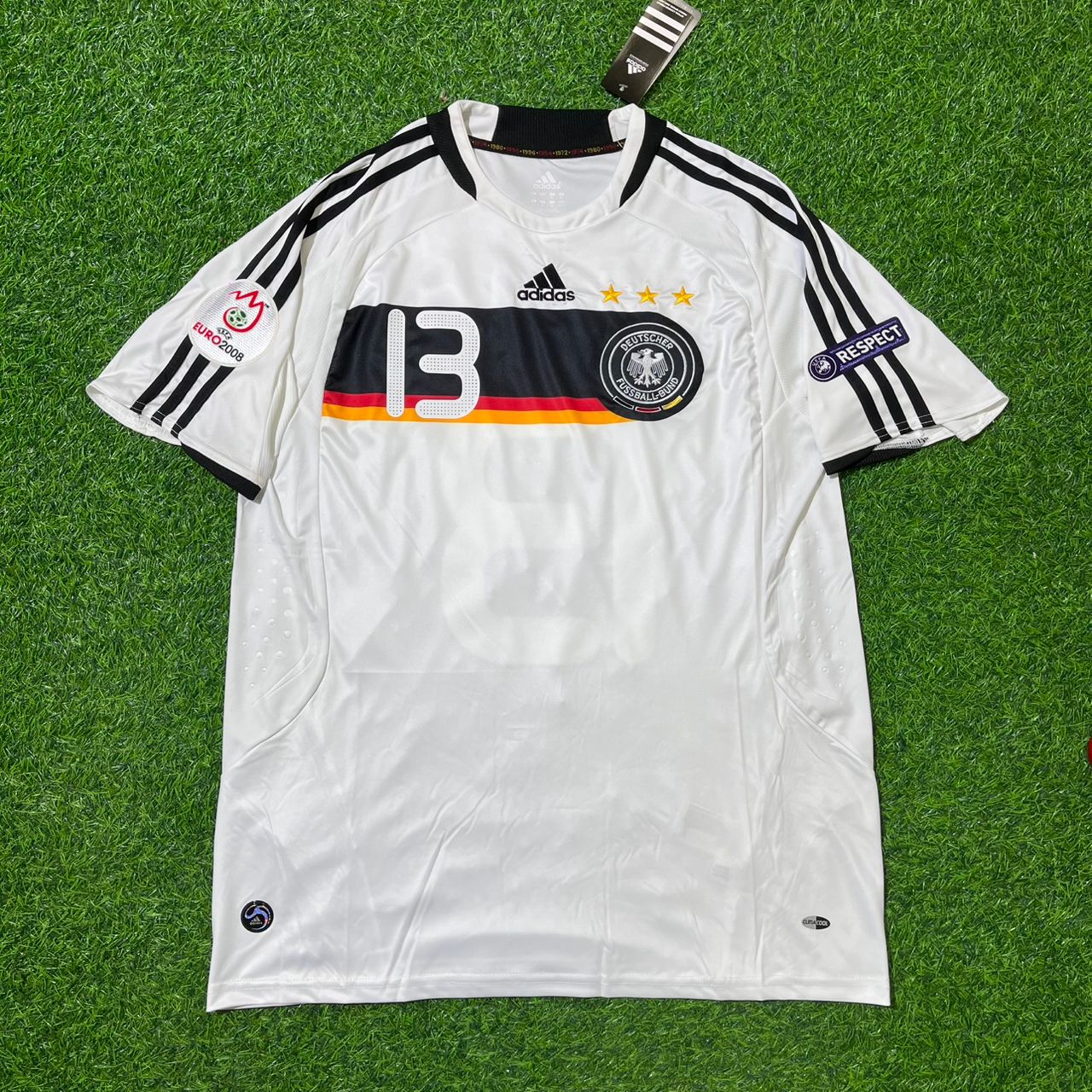 Germany EURO 2008 Michael Ballack Retro Football Jersey Kit