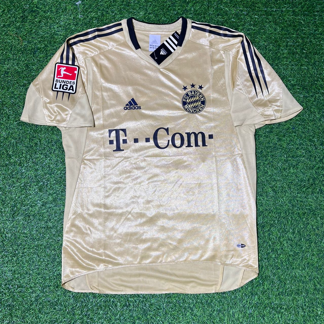 Michael Ballack München 2004/05 Retro Golden Fußballtrikot Set Jersey