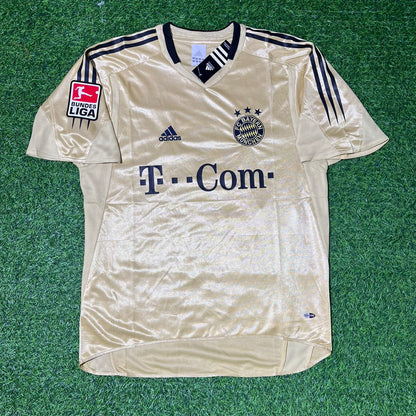 Michael Ballack München 2004/05 Retro Golden Fußballtrikot Set Jersey