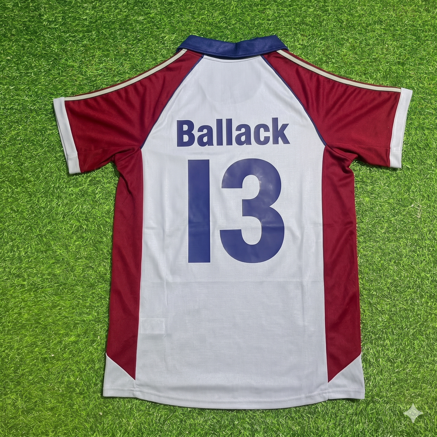 Michael Ballack #13 FC Bayern München Auswärts Retro Fußballtrikot Grau Jersey