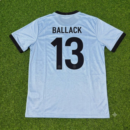 Michael Ballack Germany 125th Year Special Clear Blue Retro Football Jersey Kit