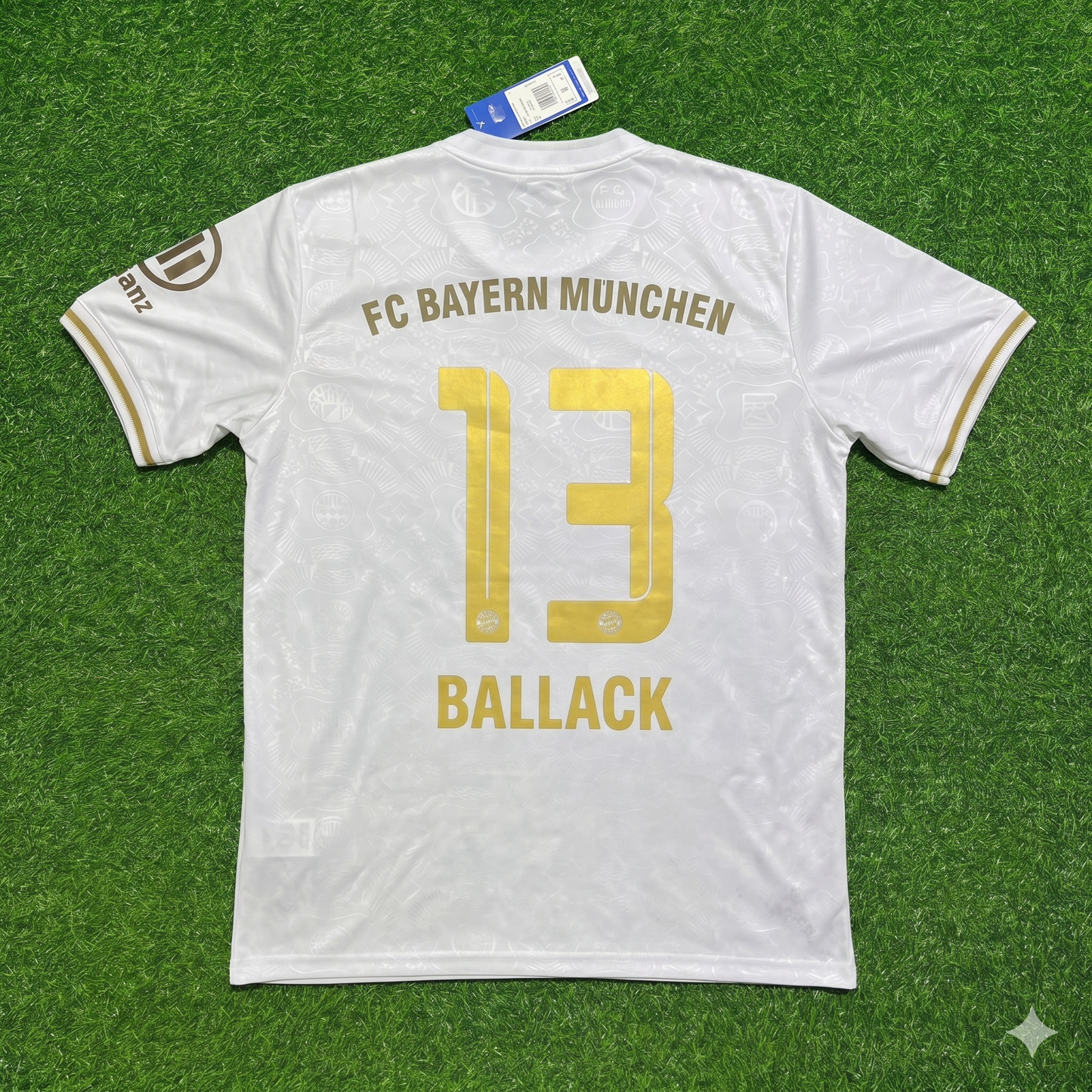 Michael Ballack #13 FC Bayern München 125 Years Anniversary Special-Edition White Football Jersey