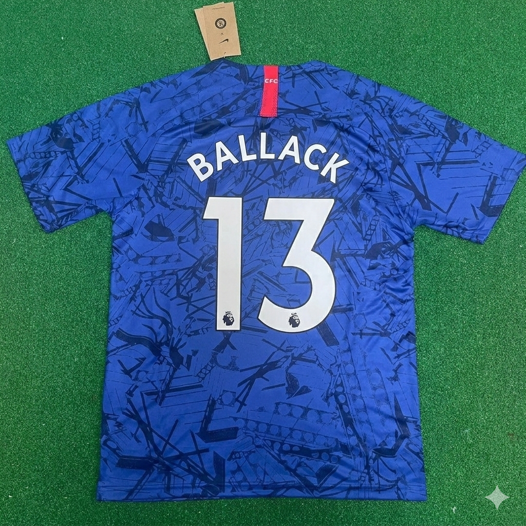 Michael Ballack #13 Chelsea Blue Retro Football Jersey Kit