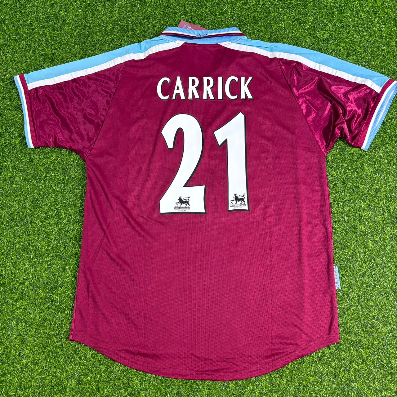 Michael Carrick West Ham 1999-2000 Home Retro Football Jersey Kit