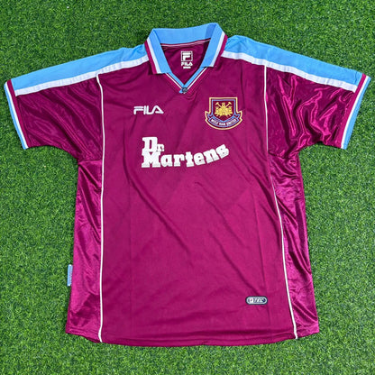 Michael Carrick West Ham 1999-2000 Home Retro Football Jersey Kit