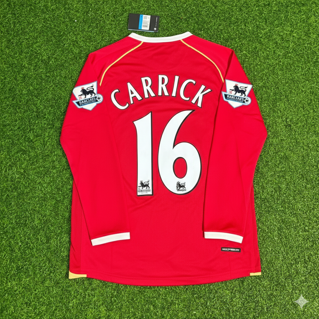 Michael Carrick Manchester United 2006-2007 Red Football Jersey