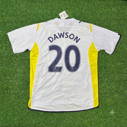 Michael Dawson #20 Tottenham 2009 2010 White Retro Football Jersey Kit