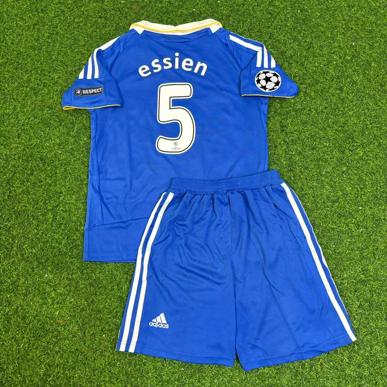 Michael Essien Chelsea 2008 Final Kinder Kids Football Jersey