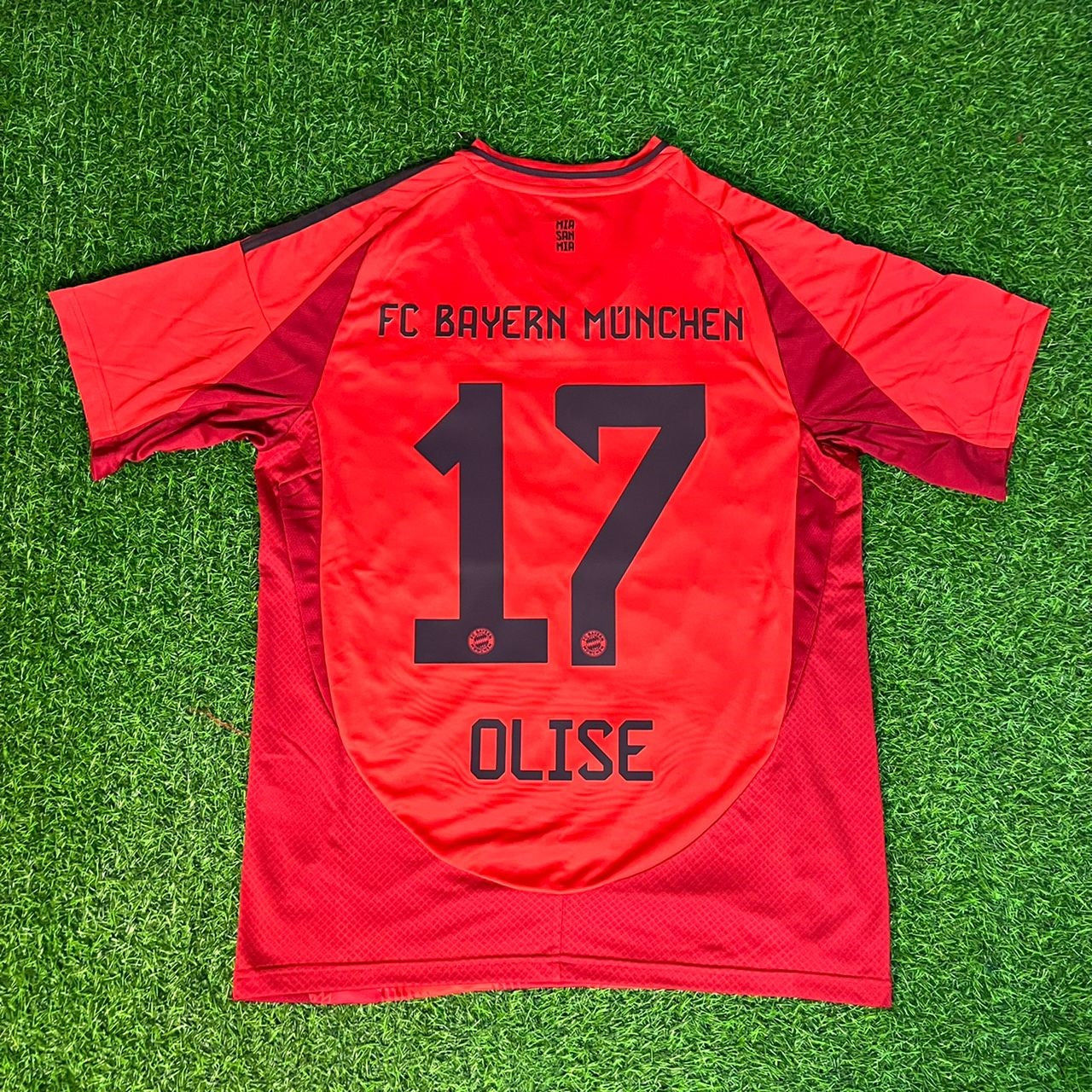 Michael Olise 17 Bayern Munchen Gray New season Football Jersey Kit