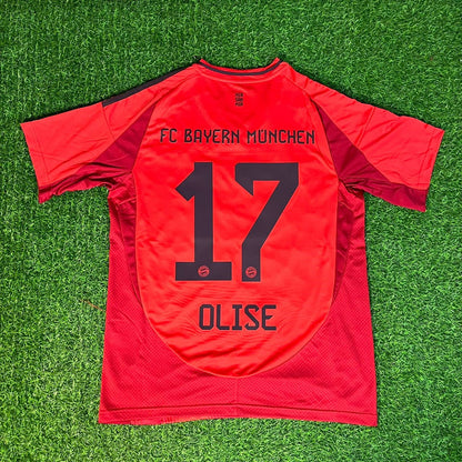 Michael Olise 17 Bayern Munchen Gray New season Football Jersey Kit