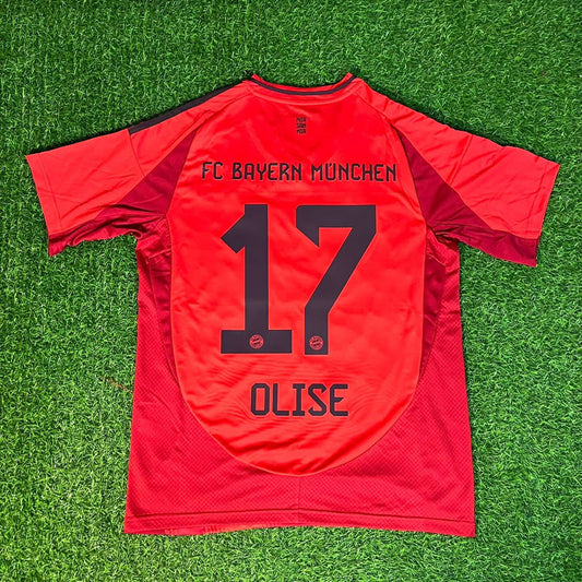Michael Olise 17 Bayern Munchen Gray New season Football Jersey Kit