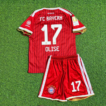 Bayern Munich 2027 Michael Olise #17 Bundesliga Championship Patch Kids Football Jersey