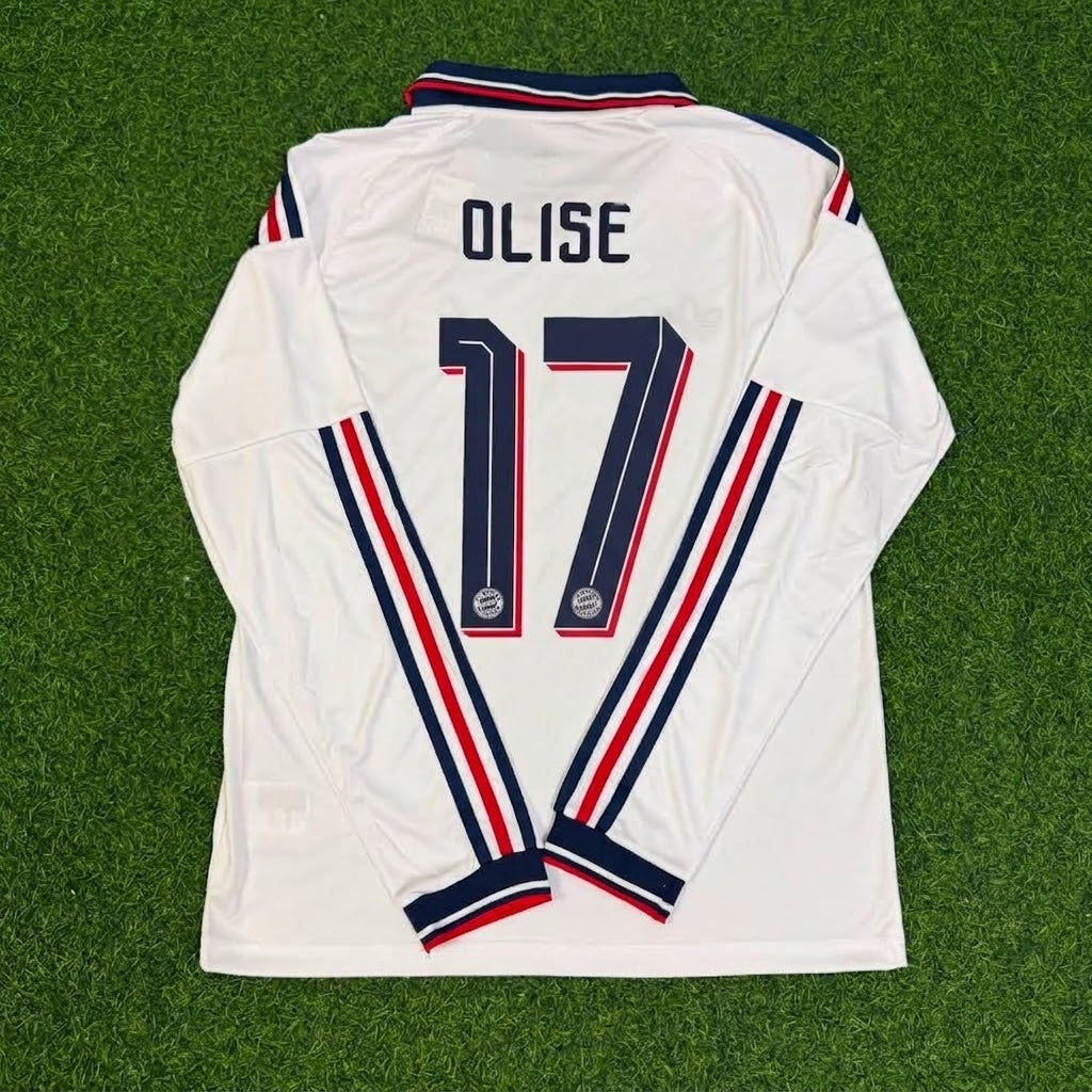 Michael Olise 17 Bayern Munchen 2027 Away Long Sleeve Football Jersey