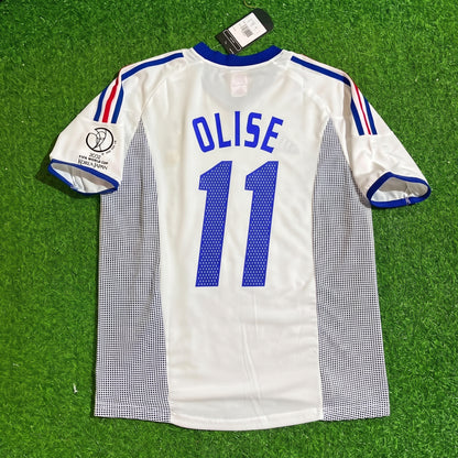 Michael Olise #11 France White Retro Football Jersey