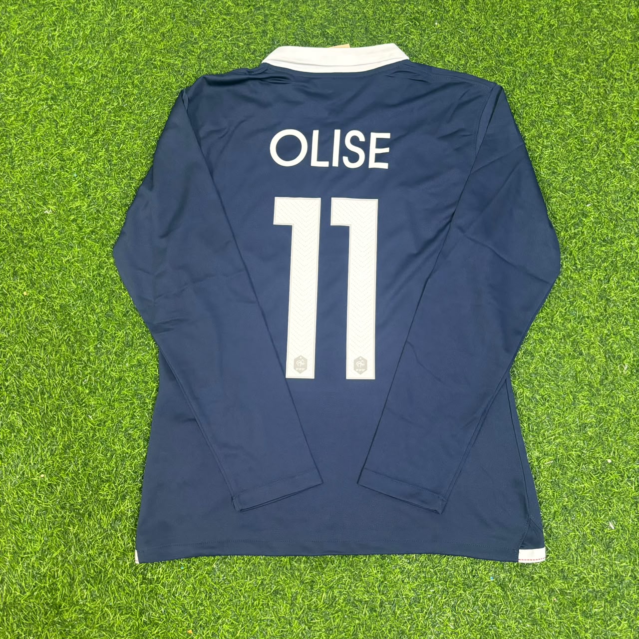Michael Olise #11 France Long Sleeve Football Jersey