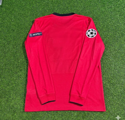 Manchester United Retro Long Sleeve Football Jersey Kit