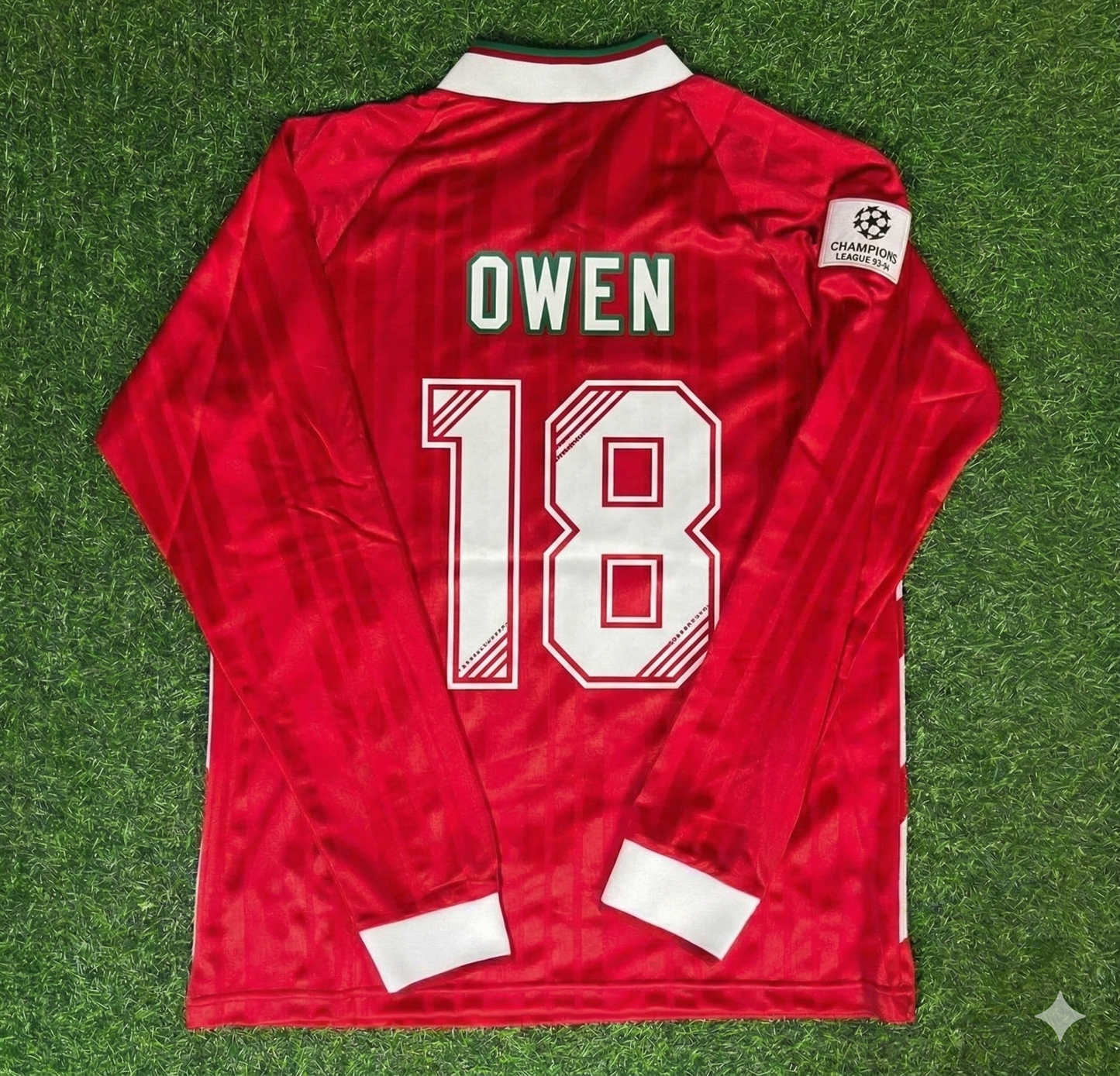 Michael Owen Liverpool Long Sleeve Retro Football Jersey Kit
