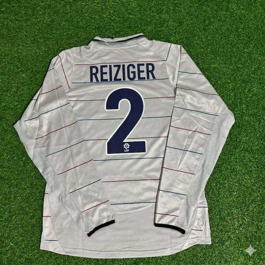 Michael Reiziger #2 Barcelona 2003 2004 Away Long Sleeve Retro Football Jersey Collection