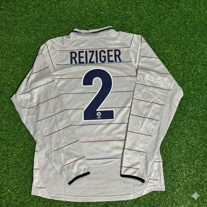 Michael Reiziger #2 Barcelona 2003 2004 Away Long Sleeve Retro Football Jersey Collection