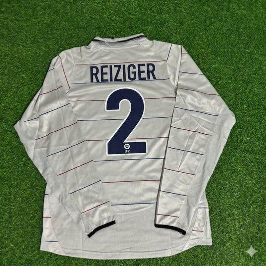Michael Reiziger #2 Barcelona 2003 2004 Away Long Sleeve Retro Football Jersey Collection