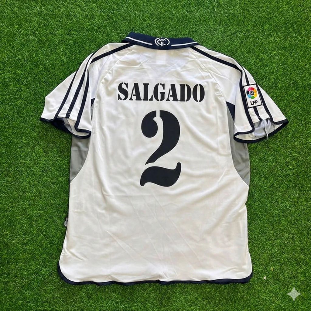Michel Salgado 2- Real Madrid 2000 Retro Football Jersey