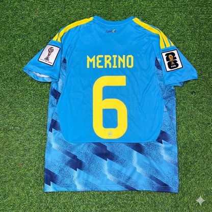 Mikel Merino #6 Spain 2026 World Cup Blue Special Football Jersey