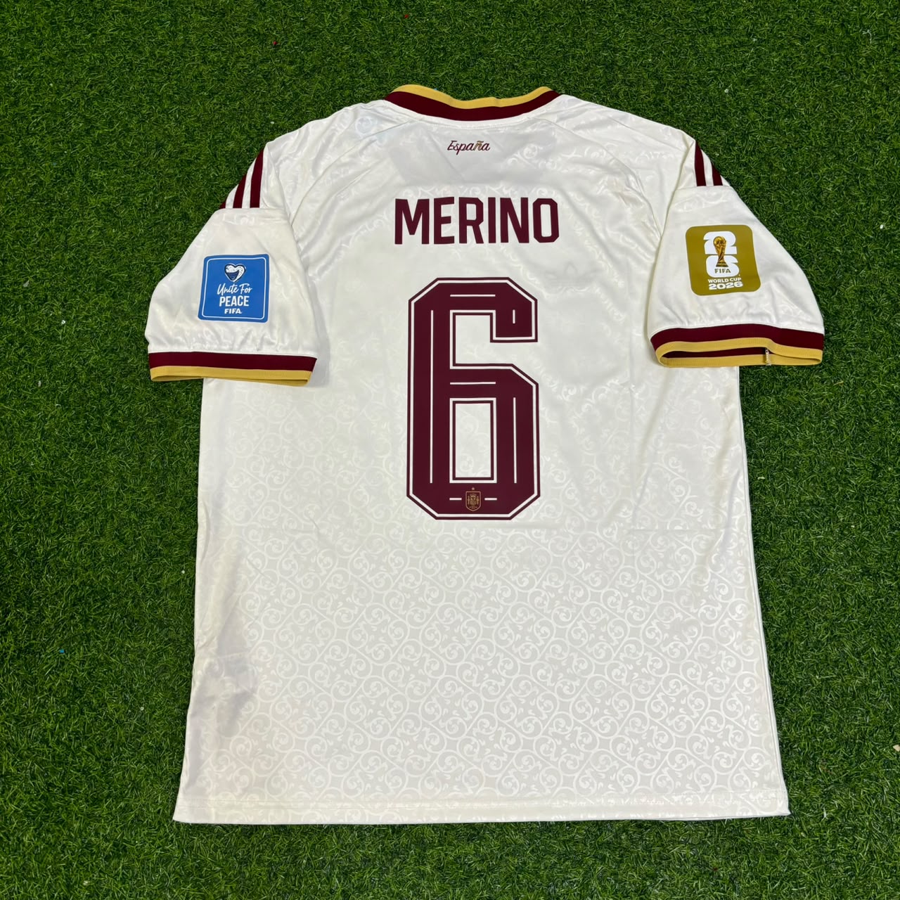 Spain World Cup 2026 Mikel Merino #6 Away Football Jersey