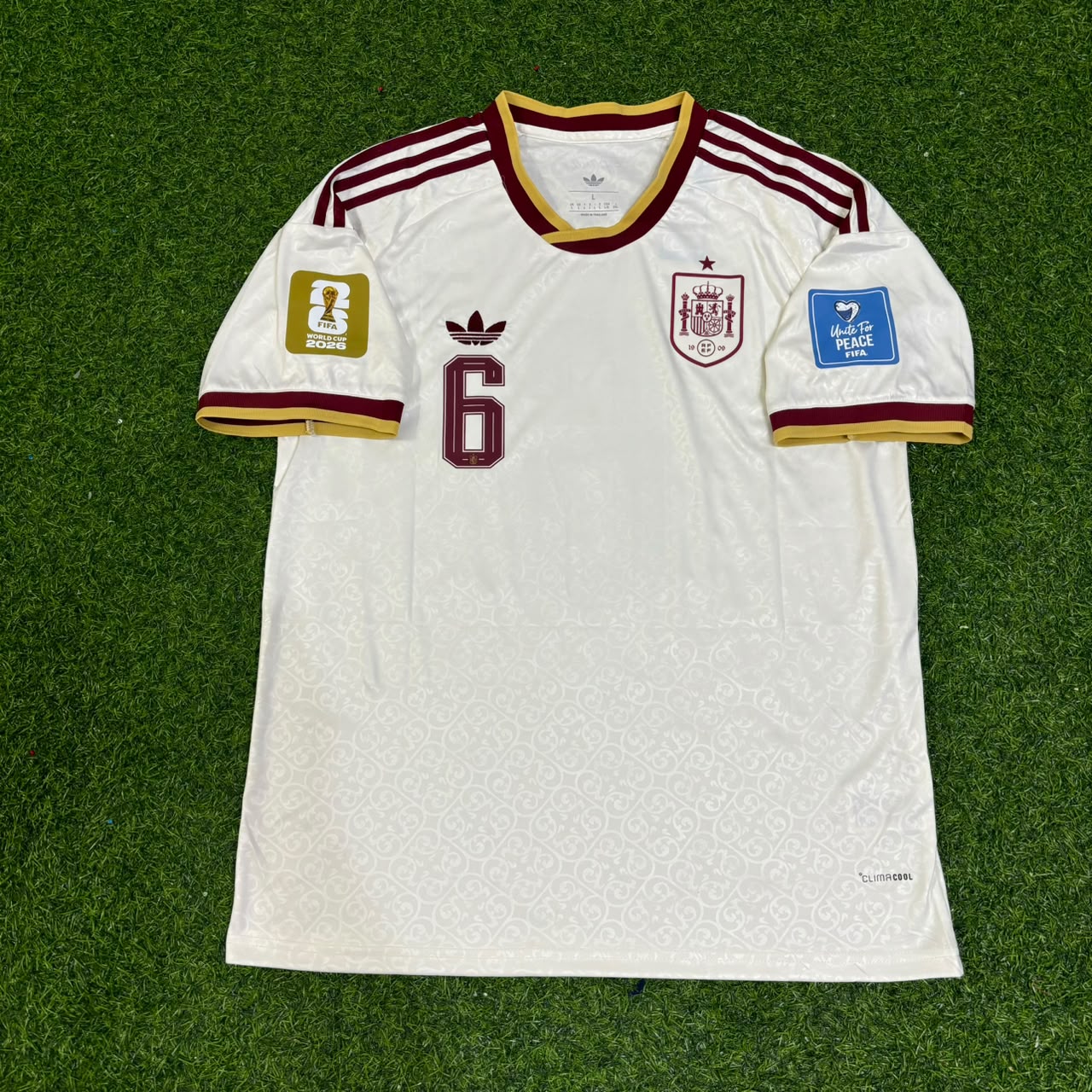 Spain World Cup 2026 Mikel Merino #6 Away Football Jersey
