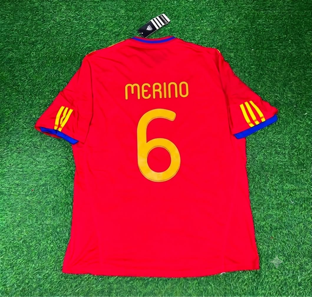 Mikel Merino Spain Commemorative Retro Football Jersey Kit