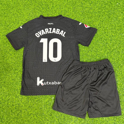 Mikel Oyarzabal Real Sociedad 2027 Away Black Kids Football Jersey