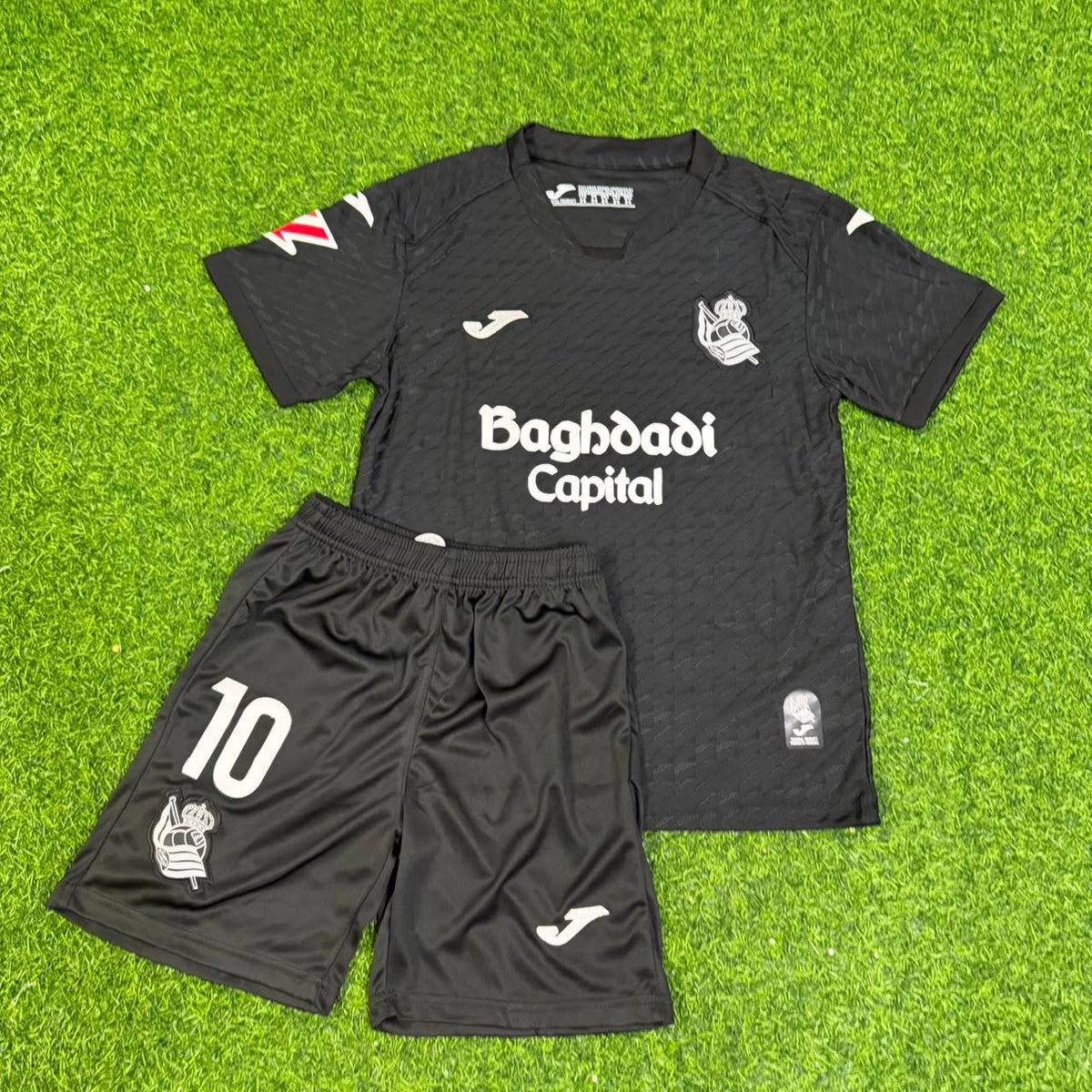 Mikel Oyarzabal Real Sociedad 2027 Away Black Kids Football Jersey