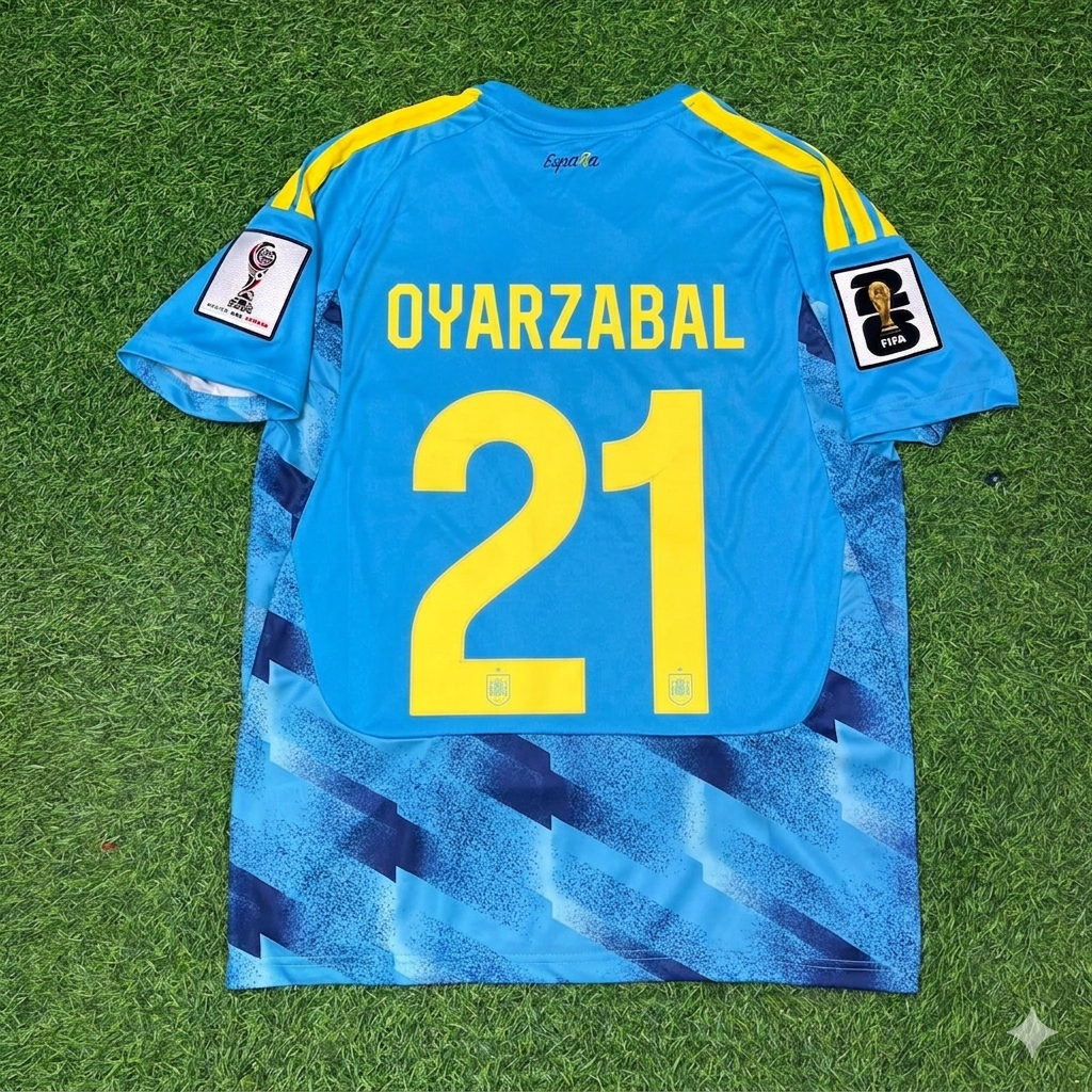 Mikel Oyarzabal #21 Spain 2026 World Cup Blue Special Football Jersey