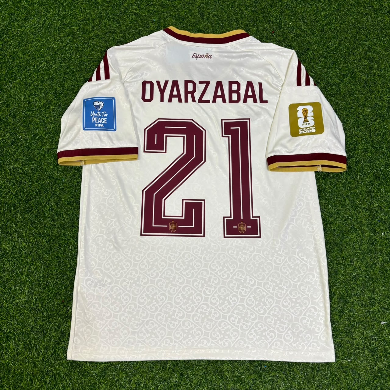 Spain World Cup 2026 Mikel Oyarzabal #21 Away Football Jersey