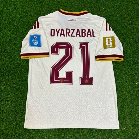 Spain World Cup 2026 Mikel Oyarzabal #21 Away Football Jersey