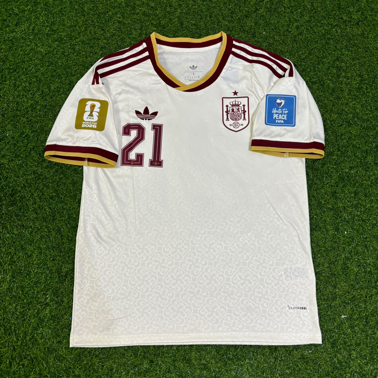 Spain World Cup 2026 Mikel Oyarzabal #21 Away Football Jersey