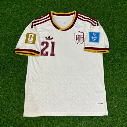 Spain World Cup 2026 Mikel Oyarzabal #21 Away Football Jersey