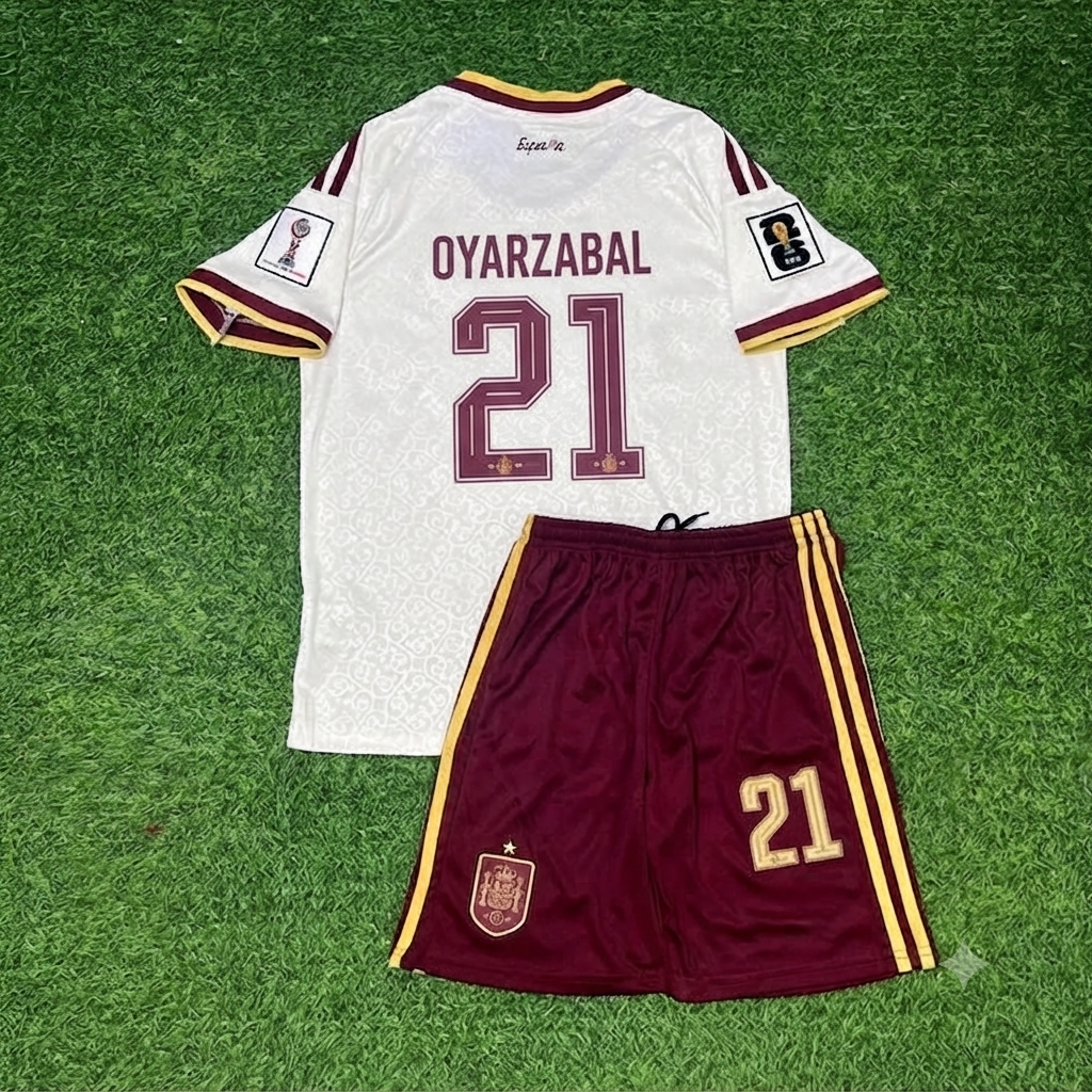 Spain World Cup 2026 Mikel Oyarzabal Kids Football Jersey