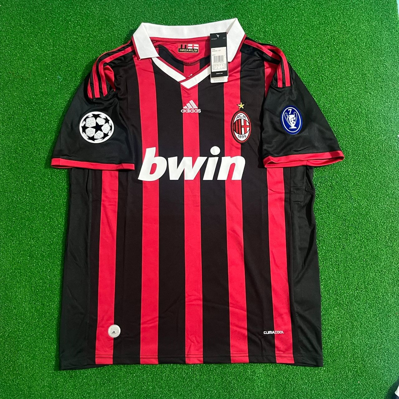 Ronaldinho Gaúcho 80 - AC Milan 2009 2010 Red Black Football Jersey Kit