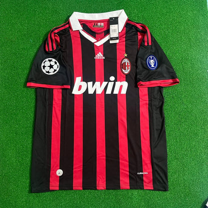 Ronaldinho Gaúcho 80 - AC Milan 2009 2010 Red Black Football Jersey Kit