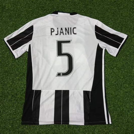 Miralem Pjanic Juventus 2016/17 Home Retro Football Jersey Collection