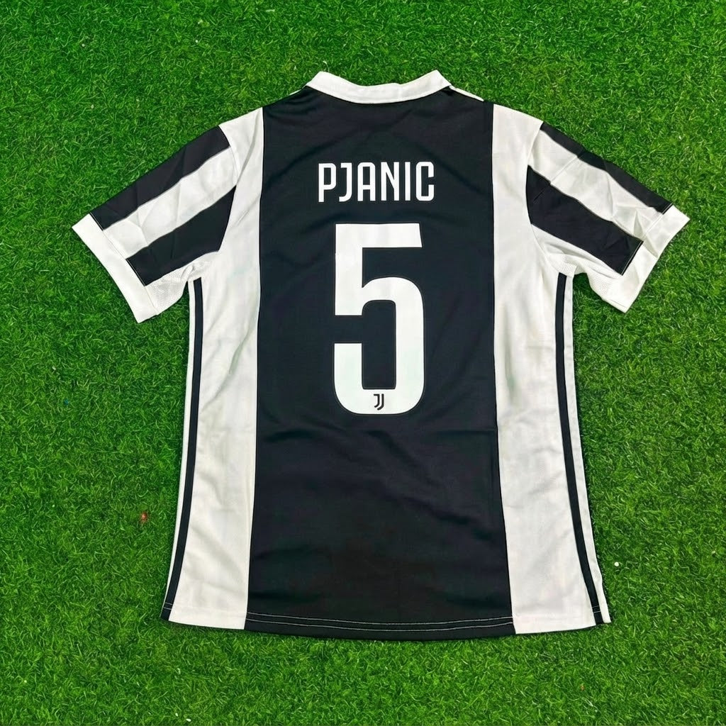 Miralem Pjanic #5 Juventus 2017-2018 Retro Football Jersey Paradise Edition