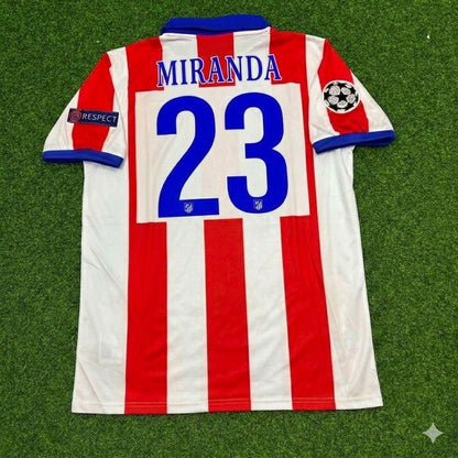 Mirandes 23- Atlético Madrid 2014 Champions League Final Retro Football Jersey Kit