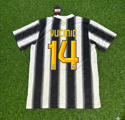 Mirko Vucinic Juventus Home 2011 2012 Season Retro Football Jersey