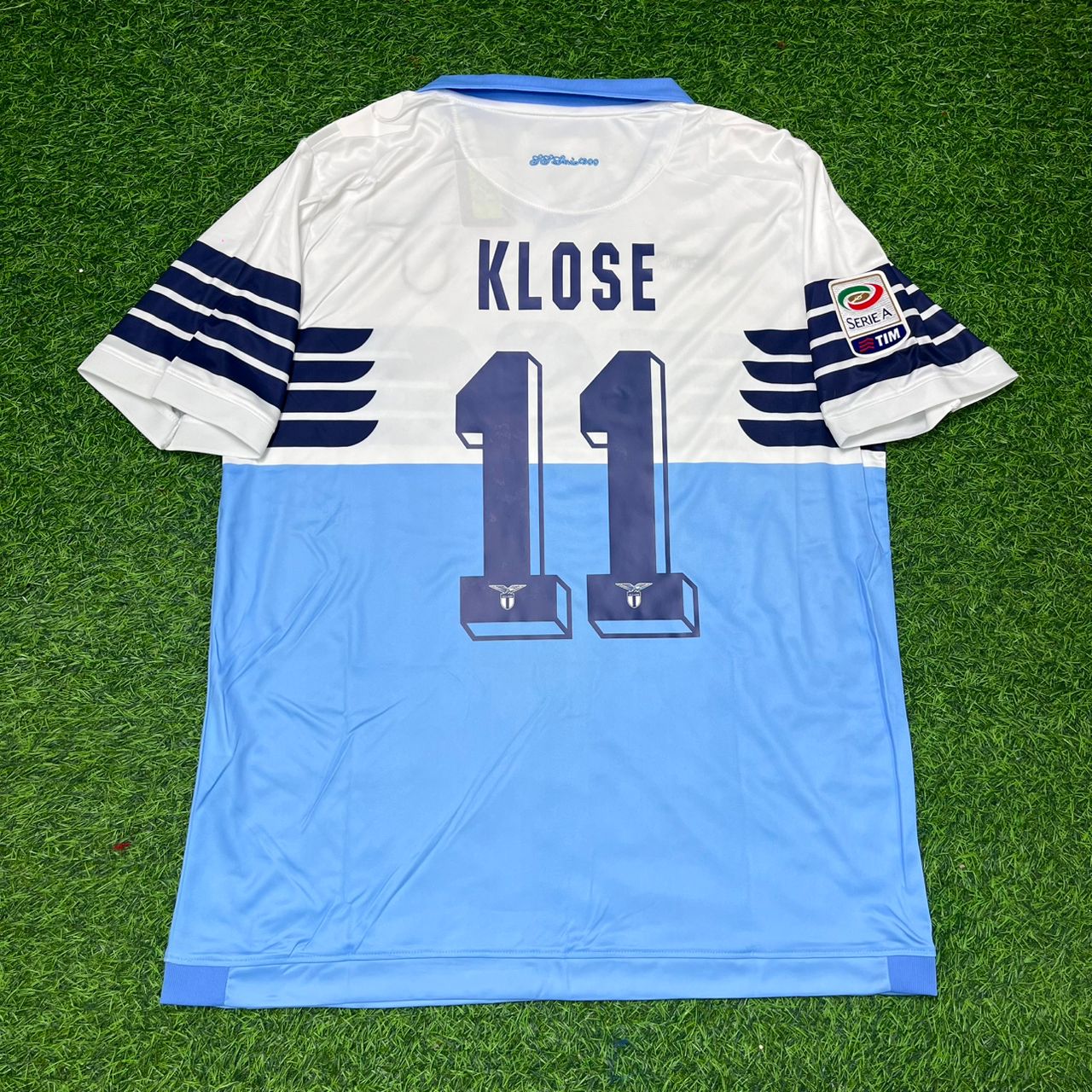 Miroslav Klose #11 Lazio White Blue Retro Home Football Jersey Kit