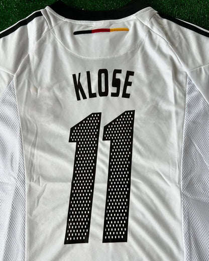 Miroslav Klose Germany 2002 World Cup Japan Korea Retro Football Jersey Kit