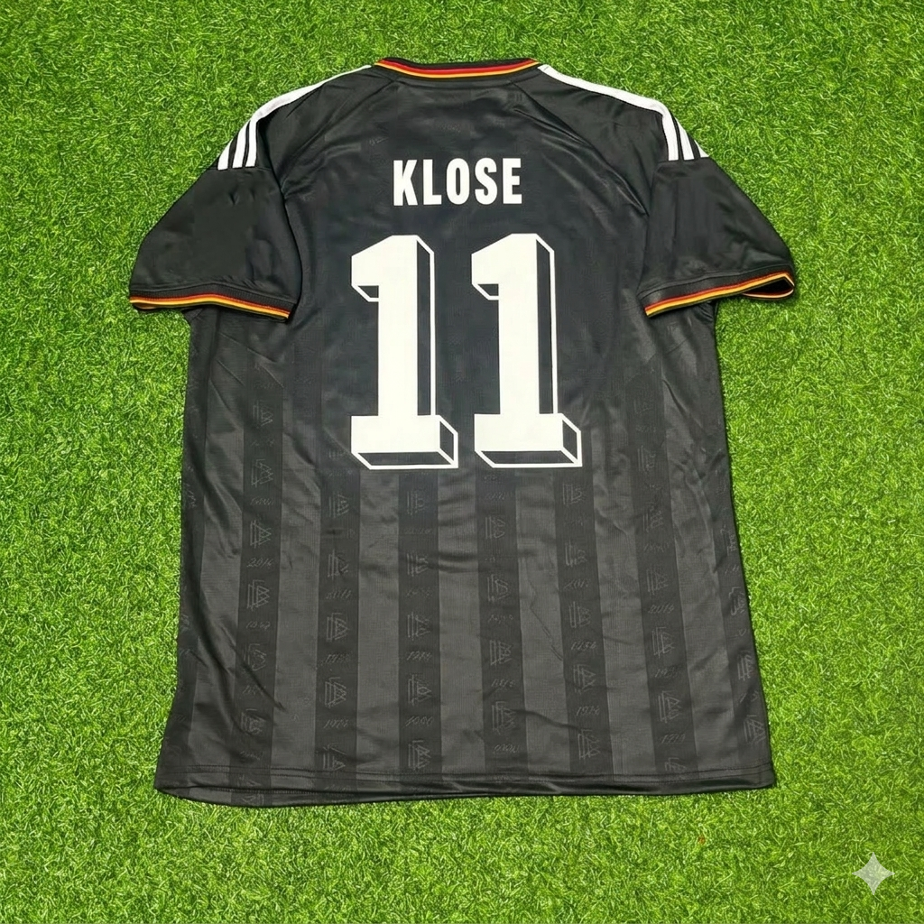 Miroslav Klose 11# Germany Black Retro Vintage Football Jersey Kit