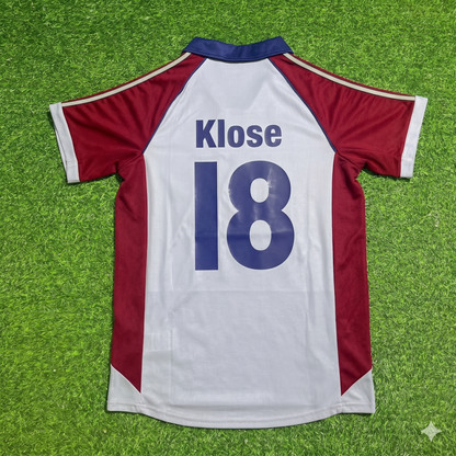 Miroslav Klose #18 FC Bayern München Auswärts Retro Fußballtrikot Grau Jersey