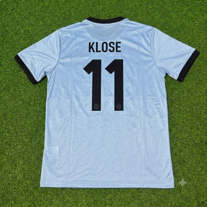 Miroslav Klose Germany 125th Year Special Clear Blue Retro Football Jersey Kit