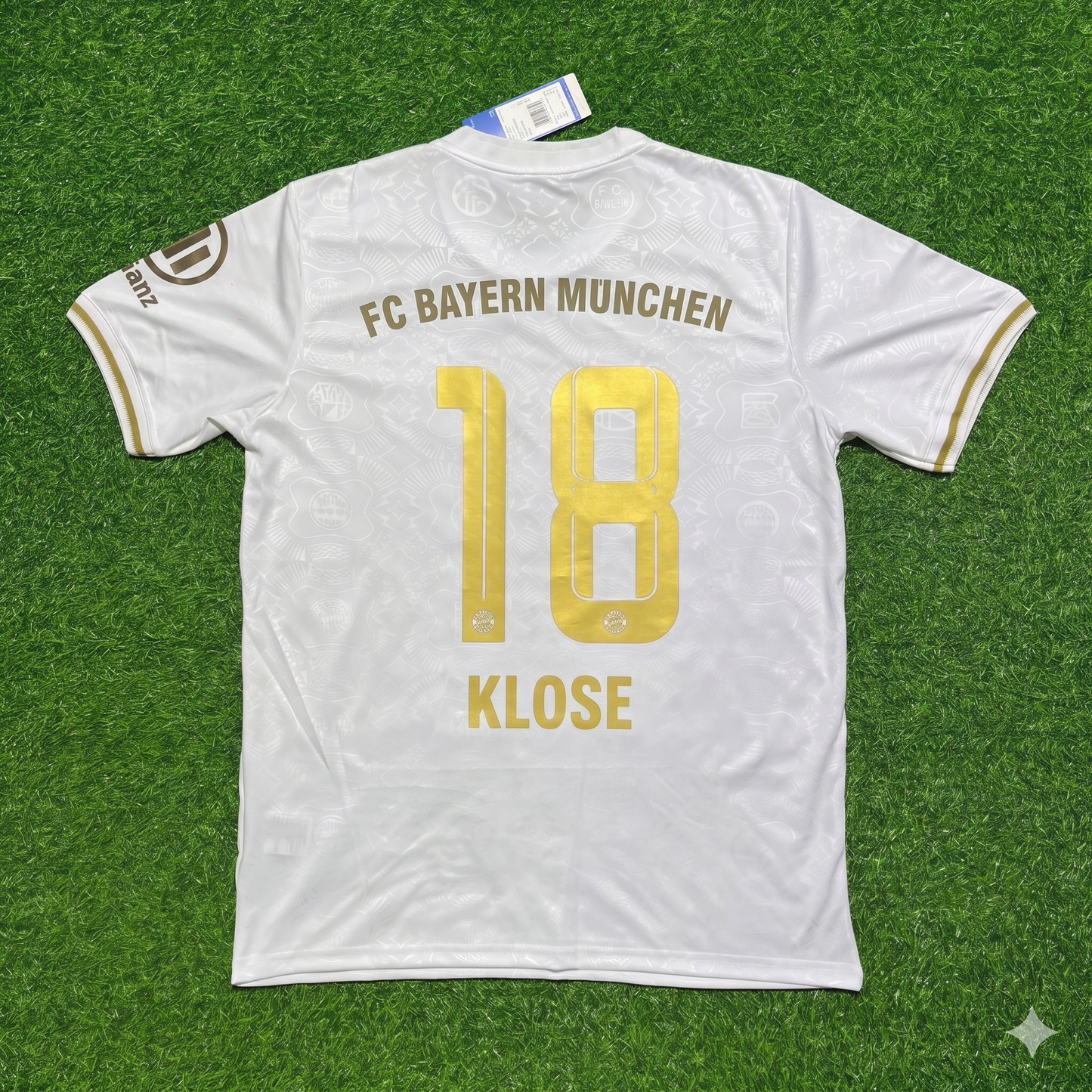 Miroslav Klose #18 FC Bayern München 125 Years Anniversary Special-Edition White Football Jersey
