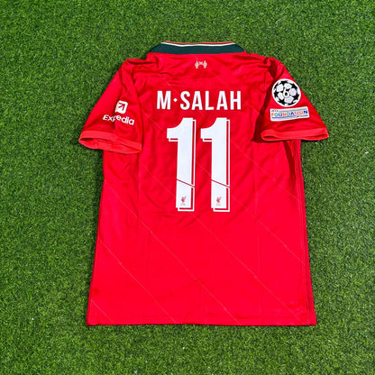Mohamed Salah #11 Liverpool 2022 Champions League Final Home Retro Football Jersey Kit